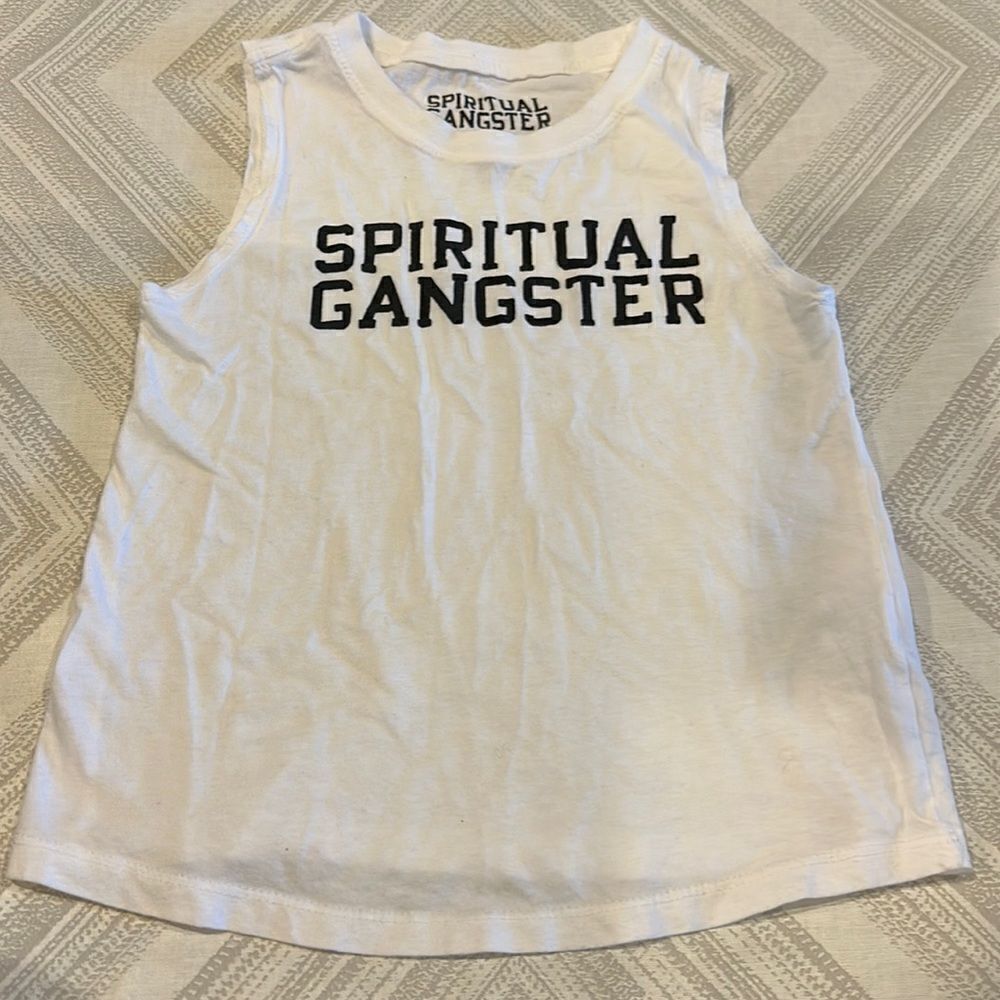 Spiritual Gangster Girls Graphic White Tank Top